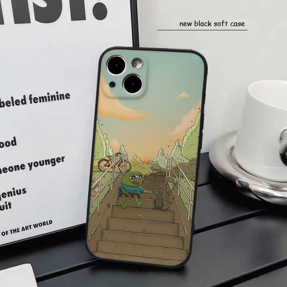 Sad Frog For iPhone 17 air 16 15 14 13 12 11 Pro Black Soft Cover Phone Case iphone 13
Sad Frog For iPhone 17 air 16 15 14 13 12 11 Pro Black Soft Cover Phone Case iphone 13