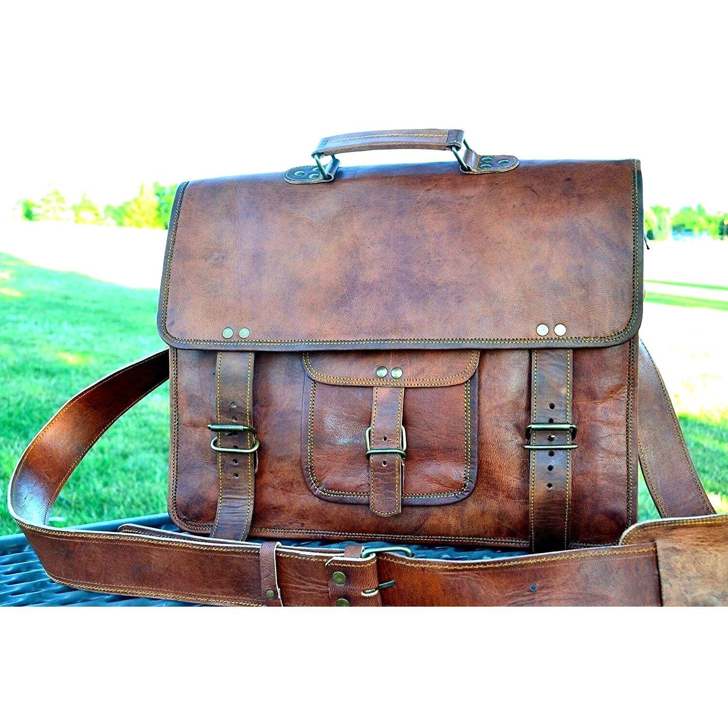Men s Bag Handmade Vintage Leather Messenger Laptop Briefcase Women Satchel Bag 16 x 12 x 5 in коричневий
Men s Bag Handmade Vintage Leather Messenger Laptop Briefcase Women Satchel Bag 16 x 12 x 5 in коричневий