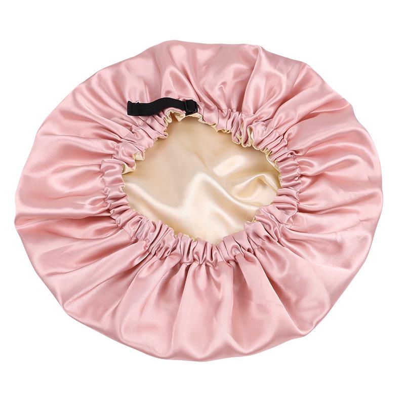 Двухслойная атласная шапочка для сна с регулировкой, из искусственного шелка, для ухода за волосами One Size
Двухслойная атласная шапочка для сна с регулировкой, из искусственного шелка, для ухода за волосами One Size