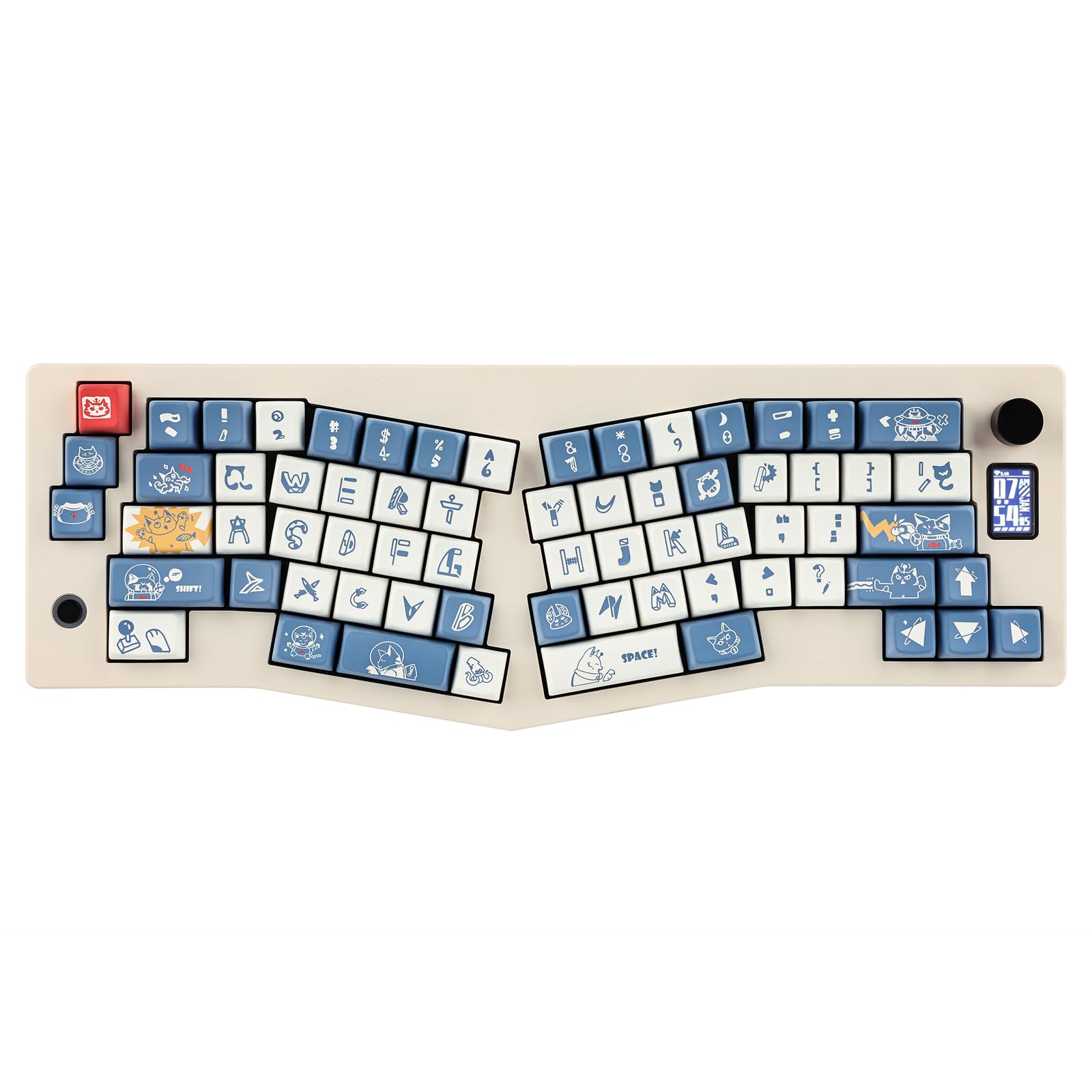EPOMAKER CIDOO ABM066 Gaming Keyboard Alice Layout Mechanical Keyboard Screen and Rotary Knob VIA Programmable Hot Swappable 3 Modes for TFT-LCD
EPOMAKER CIDOO ABM066 Gaming Keyboard Alice Layout Mechanical Keyboard Screen and Rotary Knob VIA Programmable Hot Swappable 3 Modes for TFT-LCD