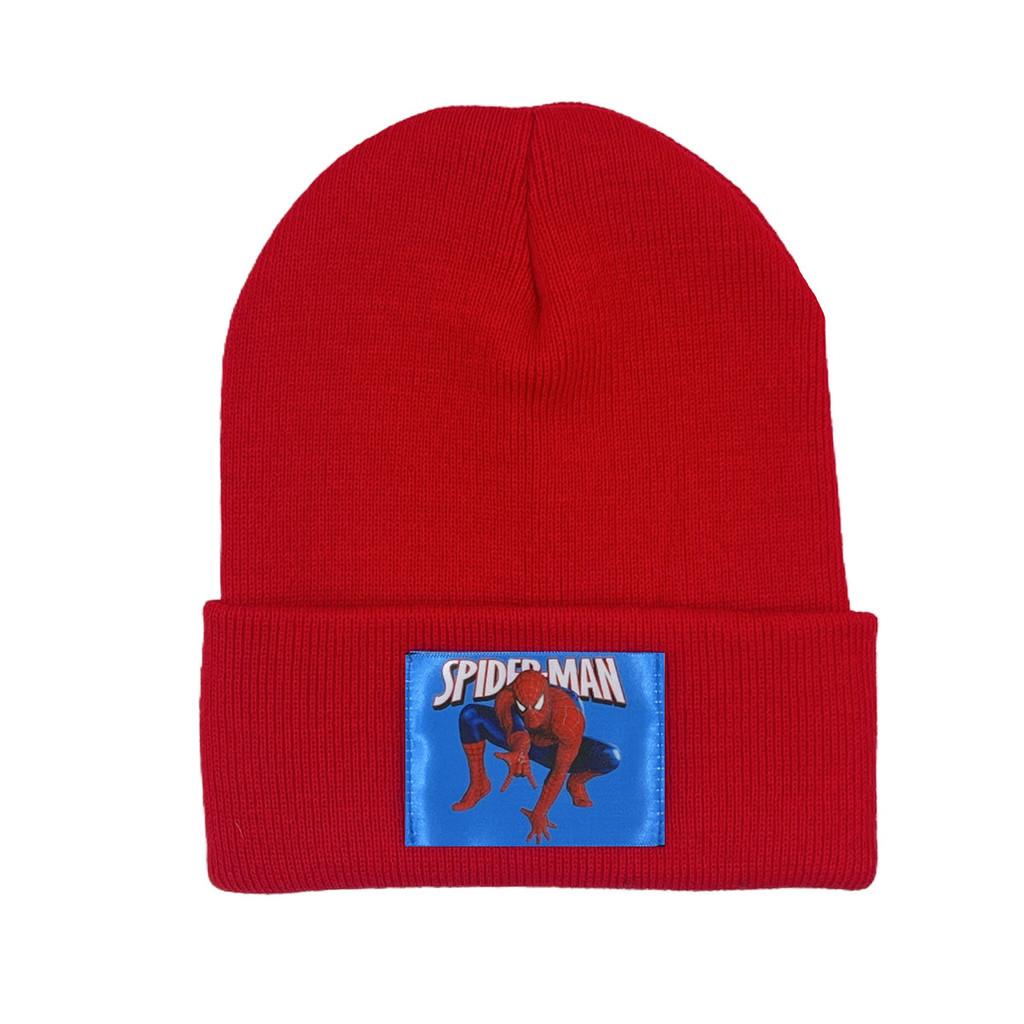 Шапка вязаная с принтом, теплая и дышащая для осени и зимы красный