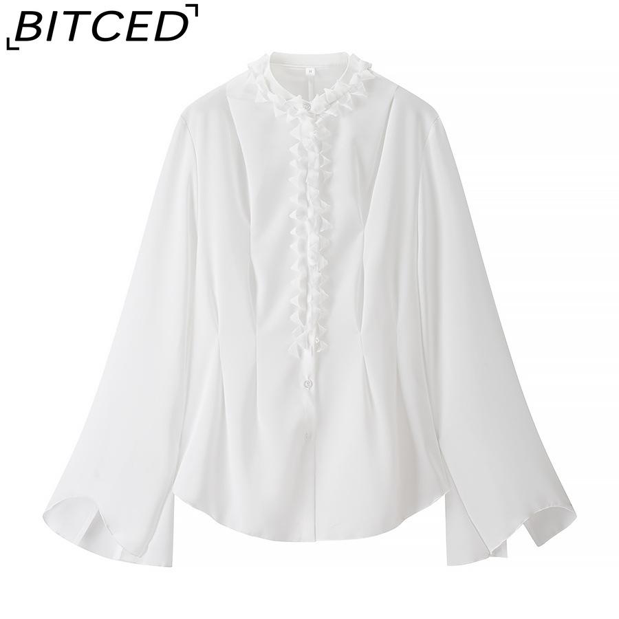 BITCED Women s Spring/Autumn Fashion Lace Versatile Stand Collar Designer Long-Sleeved Shirt in White L белый
BITCED Women s Spring/Autumn Fashion Lace Versatile Stand Collar Designer Long-Sleeved Shirt in White L белый