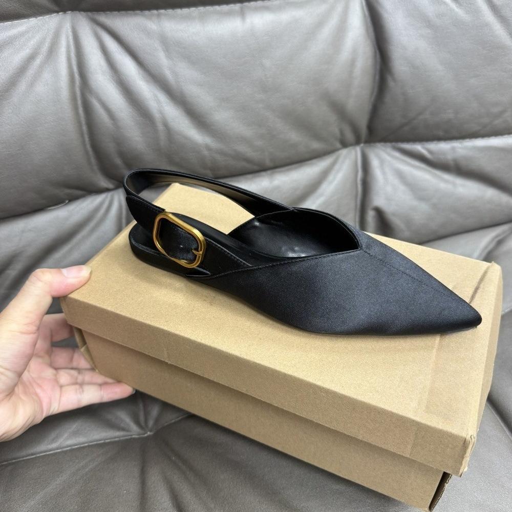 Women Slingback Flats Pointed Toe Low Heel Brown Satin Buckle Strap Slip On Dress Shoes Office Party Casual Comfortable 41 чорний
Women Slingback Flats Pointed Toe Low Heel Brown Satin Buckle Strap Slip On Dress Shoes Office Party Casual Comfortable 41 чорний