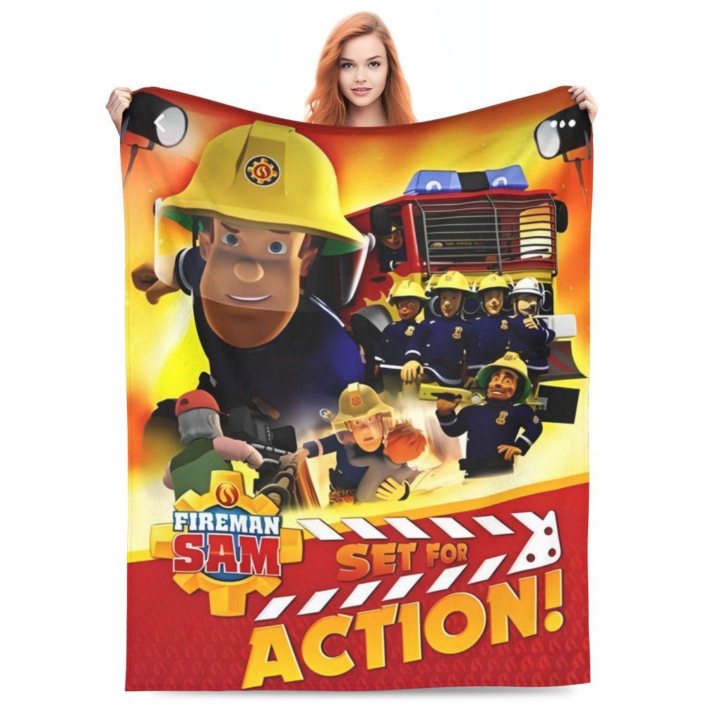Fireman Sam Company Cartoon Knitted Blanket Fleece Education Lightweight Throw Blanket for Bed Bedroom Quilt 80x60in
Fireman Sam Company Cartoon Knitted Blanket Fleece Education Lightweight Throw Blanket for Bed Bedroom Quilt 80x60in