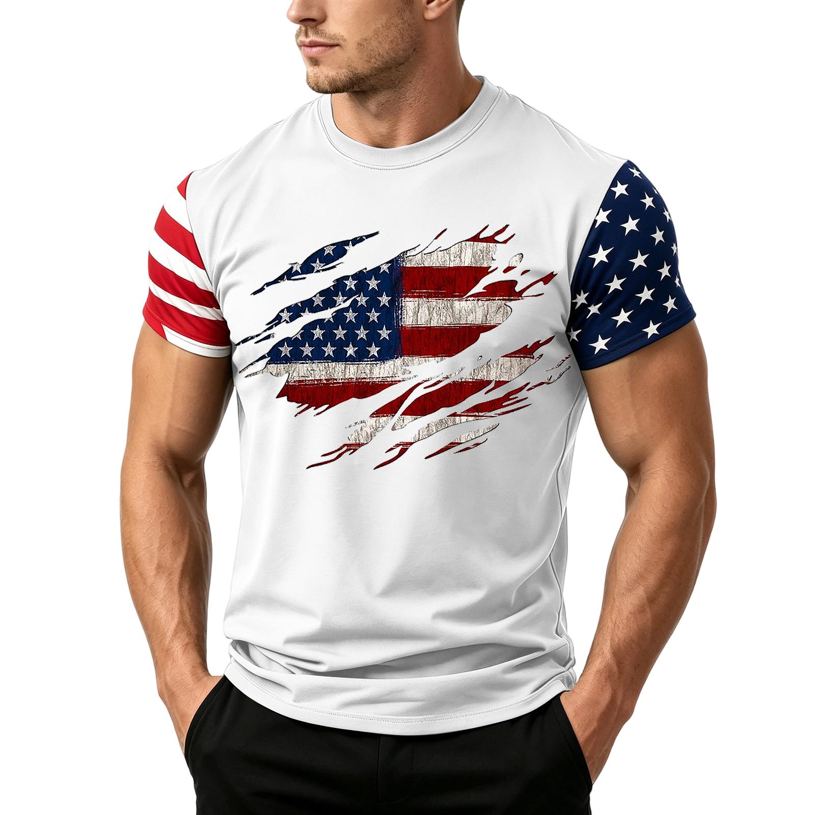 Men s Loose Fit Short Sleeve T Shirt Casual Summer Top with Independence Day Flag Print Comfortable Daily Wear S білий
Men s Loose Fit Short Sleeve T Shirt Casual Summer Top with Independence Day Flag Print Comfortable Daily Wear S білий