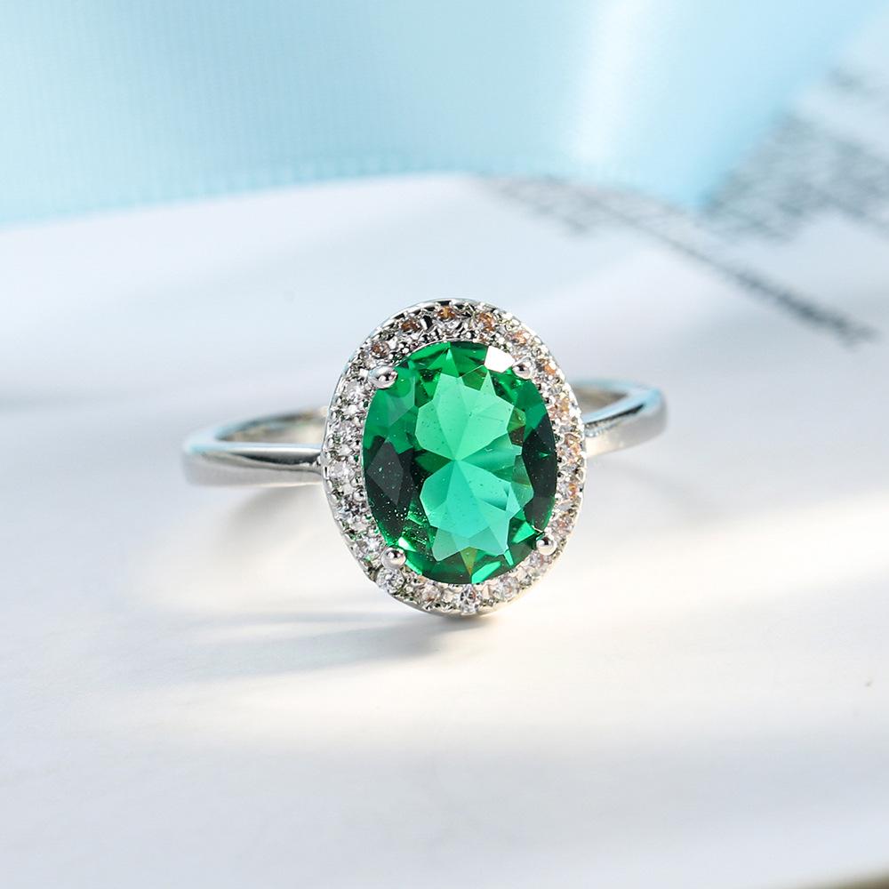 Fashion Female Silver Color Round Emerald Mosaic Cubic Zircon Finger Rings For Women Promise Wedding Gift 10
Fashion Female Silver Color Round Emerald Mosaic Cubic Zircon Finger Rings For Women Promise Wedding Gift 10