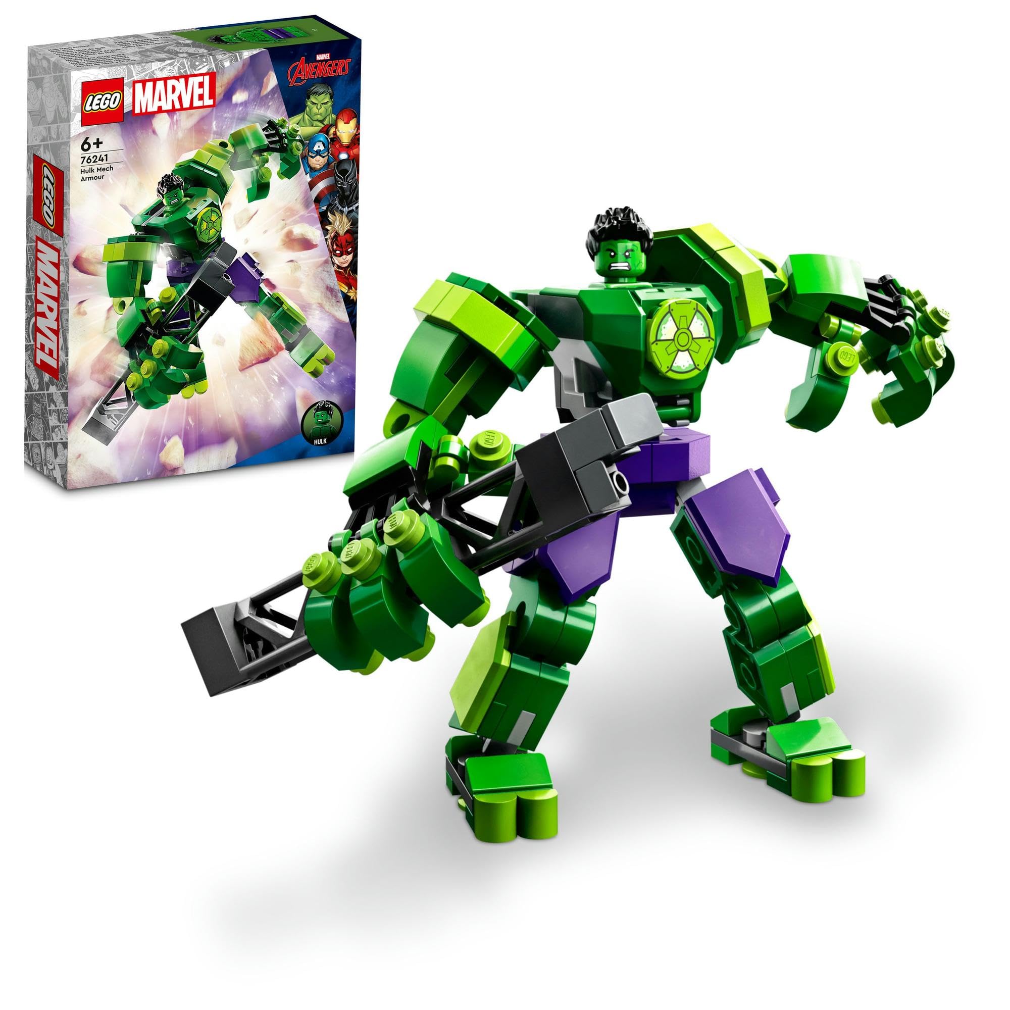 LEGO Super Heroes Hulk Mech Suit Toy, Gift, Building Blocks, for Boys and Girls, Ages 5, 6, 7, 8, Elementary School Students, Educational Toy, 76241
LEGO Super Heroes Hulk Mech Suit Toy, Gift, Building Blocks, for Boys and Girls, Ages 5, 6, 7, 8, Elementary School Students, Educational Toy, 76241