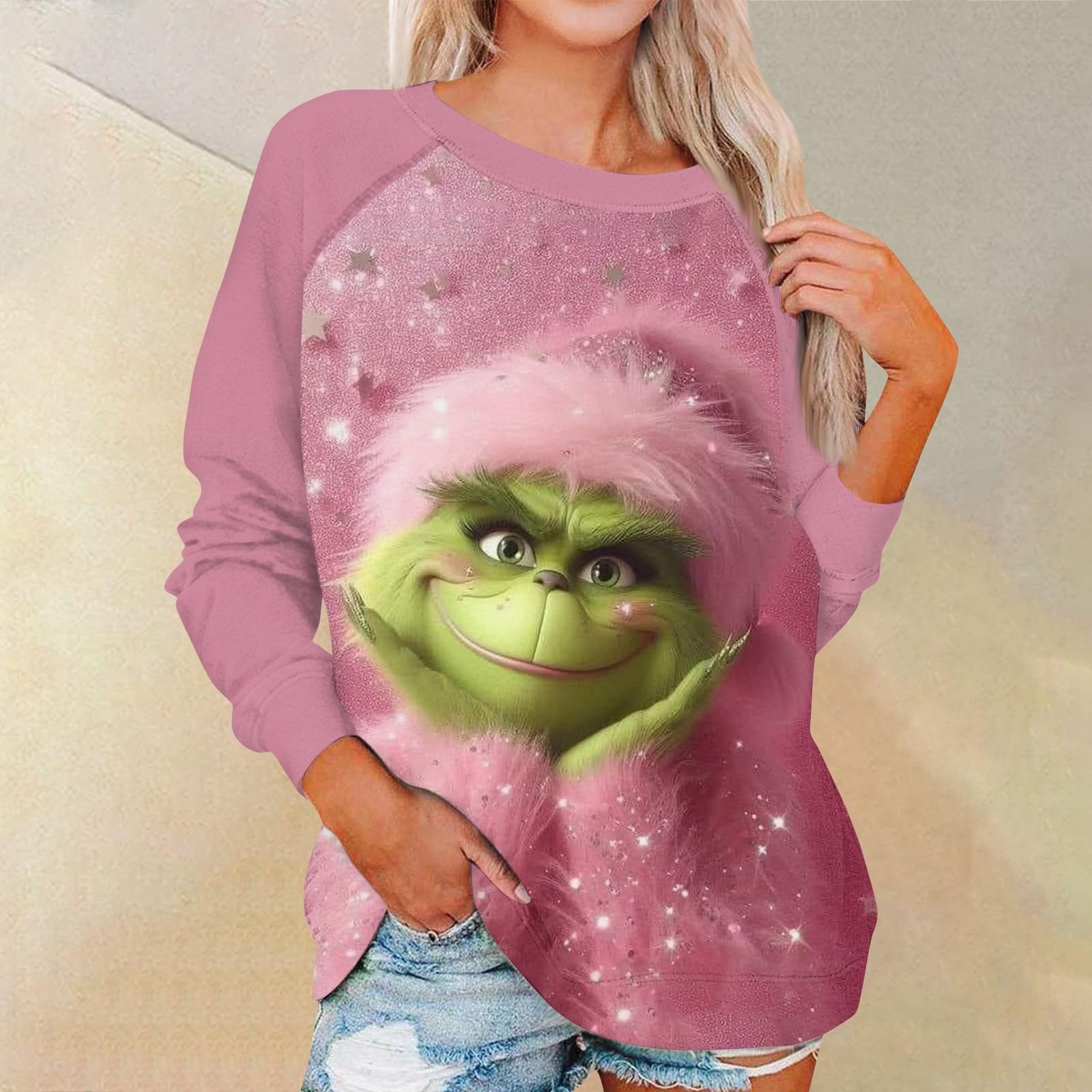 Женская мода повседневная с длинным рукавом рождественский принт круглый вырез длинный рукав топ L розовый
Женская мода повседневная с длинным рукавом рождественский принт круглый вырез длинный рукав топ L розовый