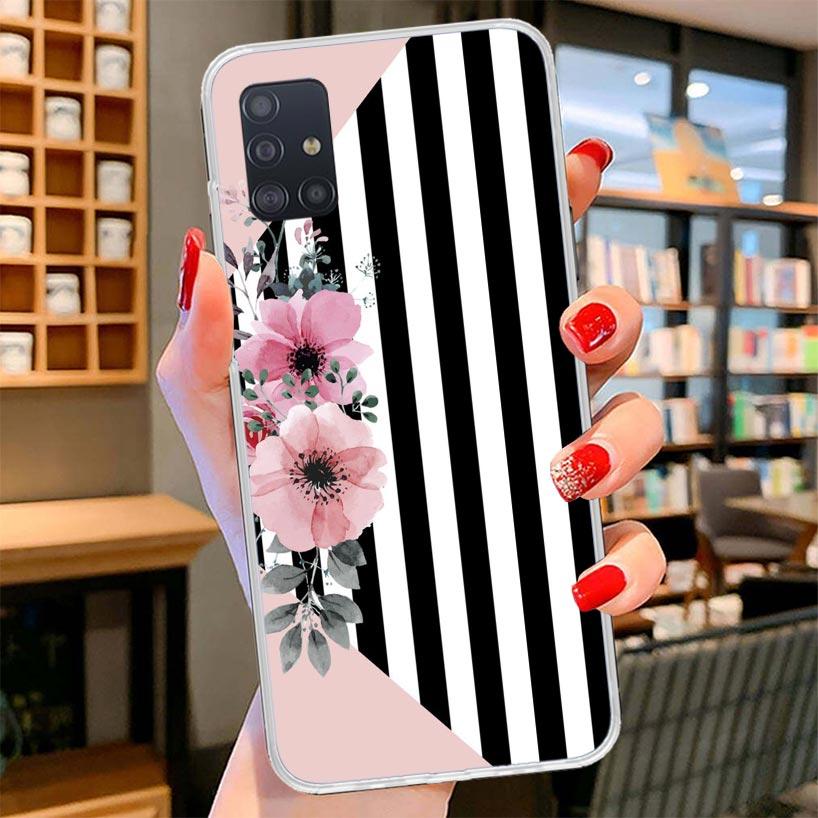 Black White Stripes Flower Cover Phone Case For Samsung Galaxy A12 A22 A32 A52 A72 A02S Phone Case Note 20 Ultra 10 S10 Plus A51 Samsung A20(A30)
Black White Stripes Flower Cover Phone Case For Samsung Galaxy A12 A22 A32 A52 A72 A02S Phone Case Note 20 Ultra 10 S10 Plus A51 Samsung A20(A30)