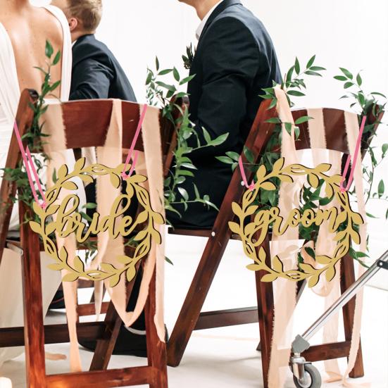 1 Set Wedding Chair Wood Signs Reusable Decorative Easy Installation Practical Bride Groom Back Decoration Party Supplies золотистый
1 Set Wedding Chair Wood Signs Reusable Decorative Easy Installation Practical Bride Groom Back Decoration Party Supplies золотистый