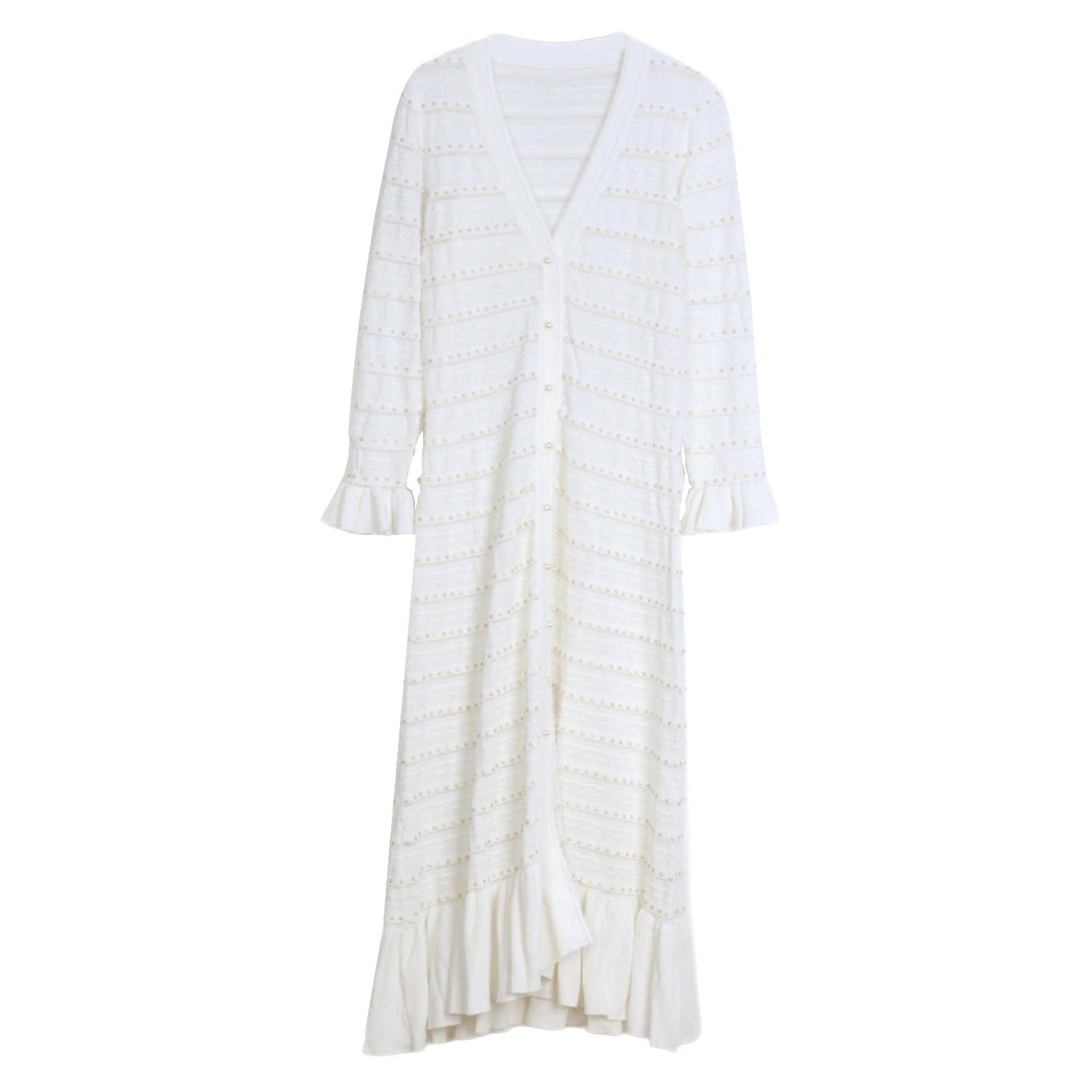 French Niche Light Luxury Women s V-Neck Slim Knitted Dress for Spring and Autumn S 
French Niche Light Luxury Women s V-Neck Slim Knitted Dress for Spring and Autumn S