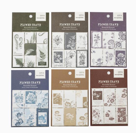 6packs/lot Kawaii Stationery Stickers flower tourism Junk Journal Paper stickers Planner Decorative stickers
6packs/lot Kawaii Stationery Stickers flower tourism Junk Journal Paper stickers Planner Decorative stickers