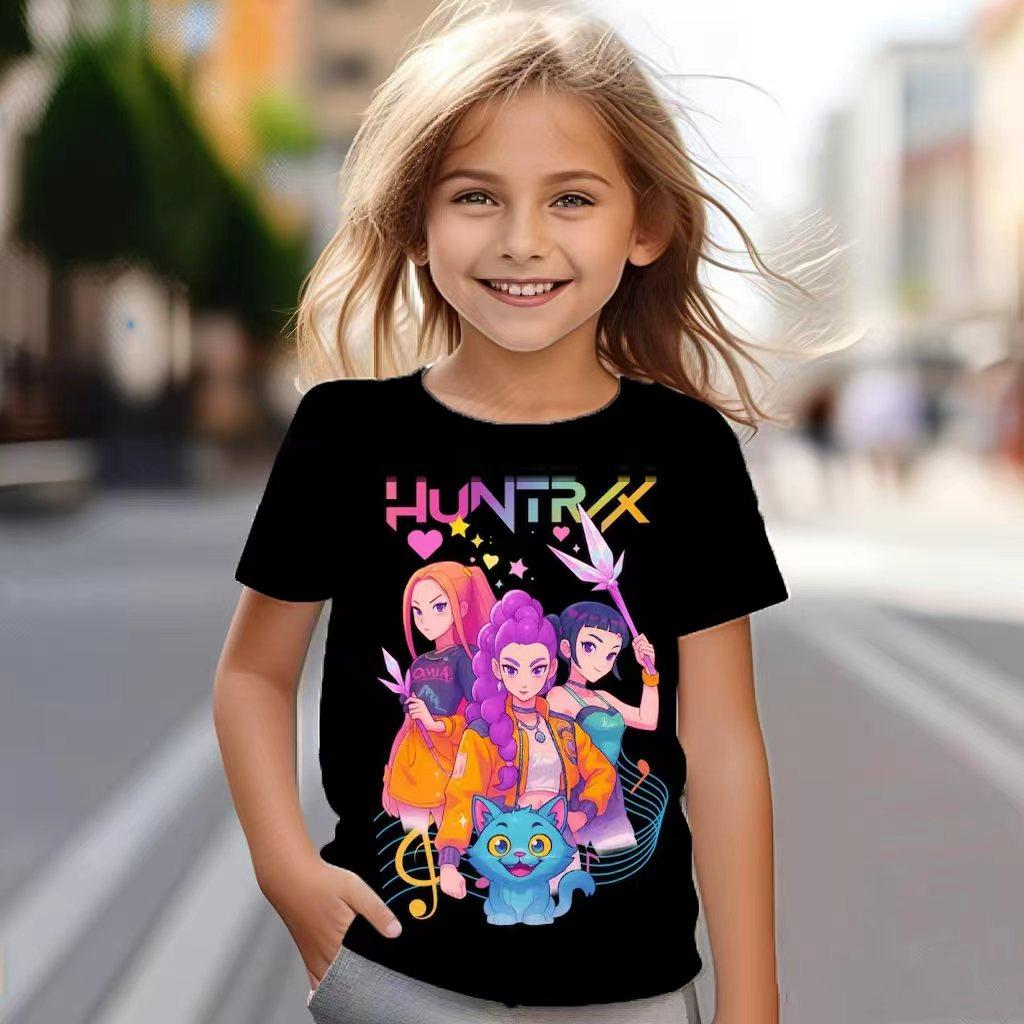 KPop Мисливці на Демонів Периферійний Літній Зручний Модний Дитячий Одяг Модний Повсякденний М який Креативна Барвиста Футболка для Дівчаток 170
KPop Мисливці на Демонів Периферійний Літній Зручний Модний Дитячий Одяг Модний Повсякденний М який Креативна Барвиста Футболка для Дівчаток 170