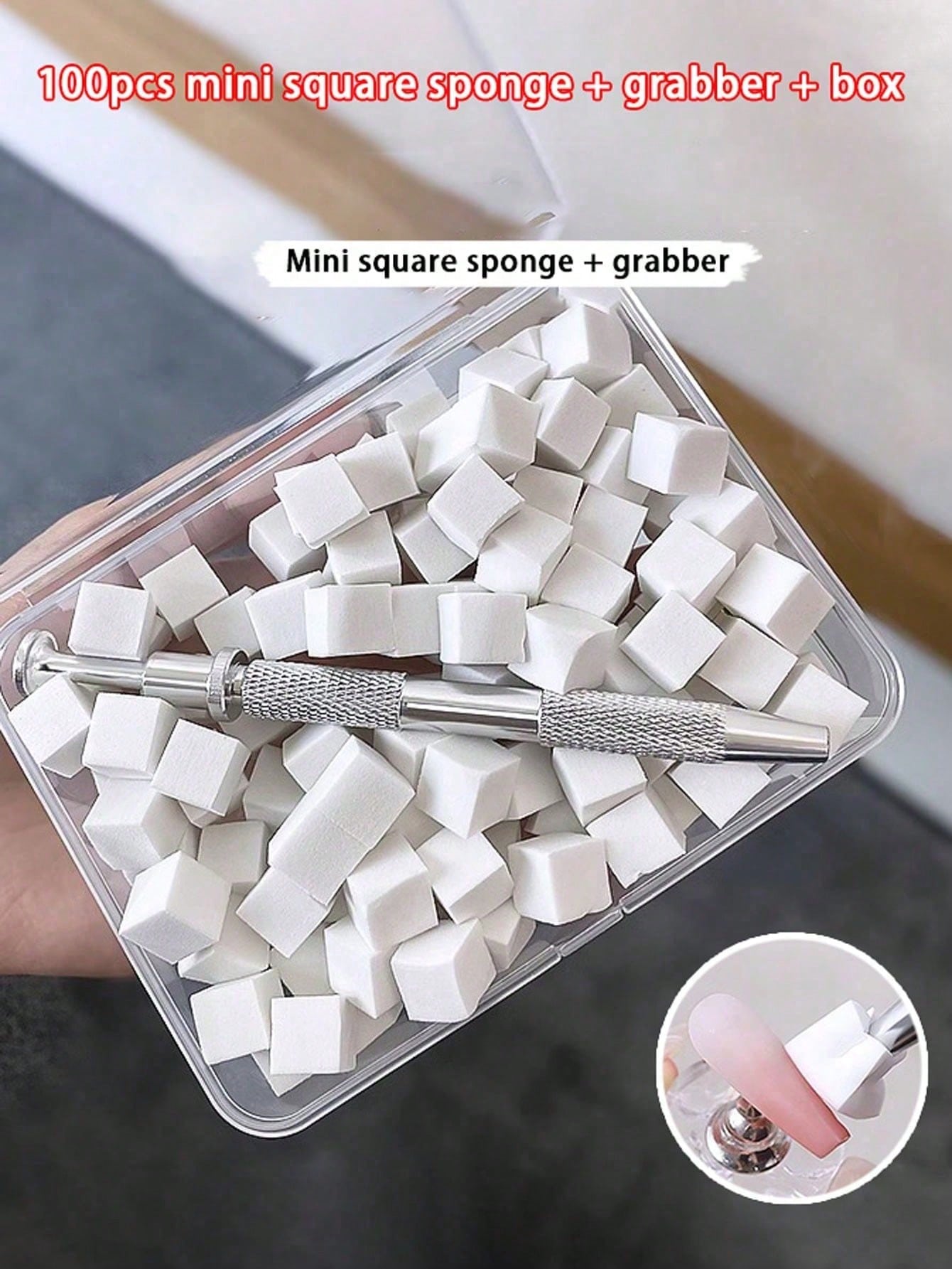 100pcs Mini Sponge Blocks With 4-Claw Tweezer, Nail Art Gradient Color Sponge, Gradient Nail Polish Tools разноцветный
100pcs Mini Sponge Blocks With 4-Claw Tweezer, Nail Art Gradient Color Sponge, Gradient Nail Polish Tools разноцветный