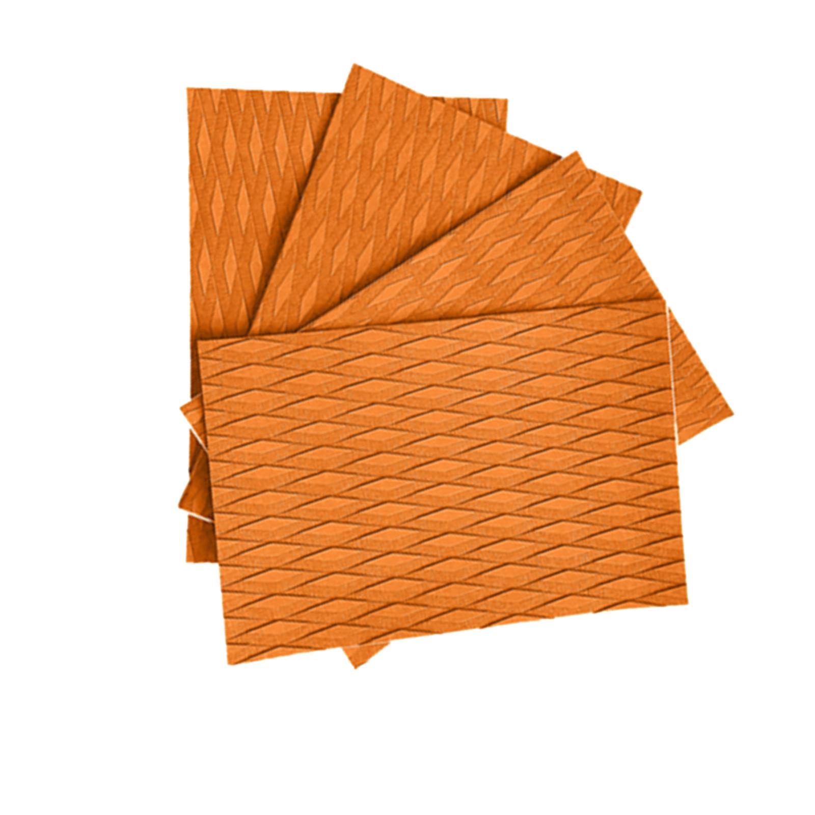 4 Pieces Deck Grip Mats Anti Slip Surfboard Traction Pads Deck Tail Pad EVA Foam Sheet for Kayak Swimming Pool Step Longboard помаранчевий
4 Pieces Deck Grip Mats Anti Slip Surfboard Traction Pads Deck Tail Pad EVA Foam Sheet for Kayak Swimming Pool Step Longboard помаранчевий