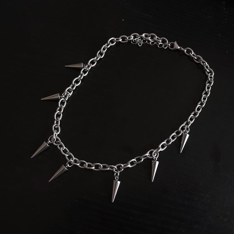 Stainless Steel Chains Rivet Choker Necklace for Men Women Hiphop Punk Neck Chains Short Collar Necklaces Wolf Tooth Jewelry New
Stainless Steel Chains Rivet Choker Necklace for Men Women Hiphop Punk Neck Chains Short Collar Necklaces Wolf Tooth Jewelry New