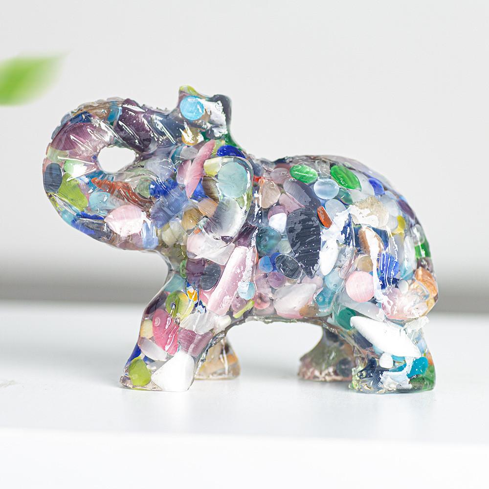 Crystal Elephant Resin Decor With Natural Gemstones For Giftgiving And Home Decor StyleX
Crystal Elephant Resin Decor With Natural Gemstones For Giftgiving And Home Decor StyleX