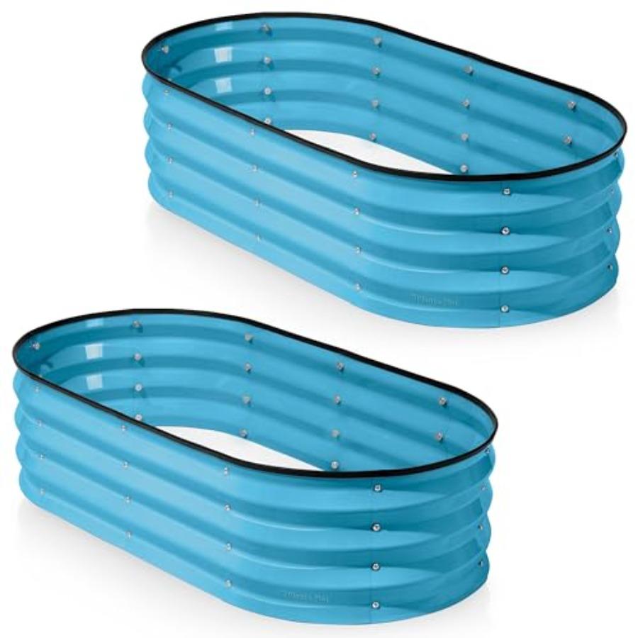 Teal Galvanized Raised Garden Beds Outdoor 4×2×1 ft 2-Pack Planter for Vegetables Flowers Large Metal Garden Box United States
Teal Galvanized Raised Garden Beds Outdoor 4×2×1 ft 2-Pack Planter for Vegetables Flowers Large Metal Garden Box United States
