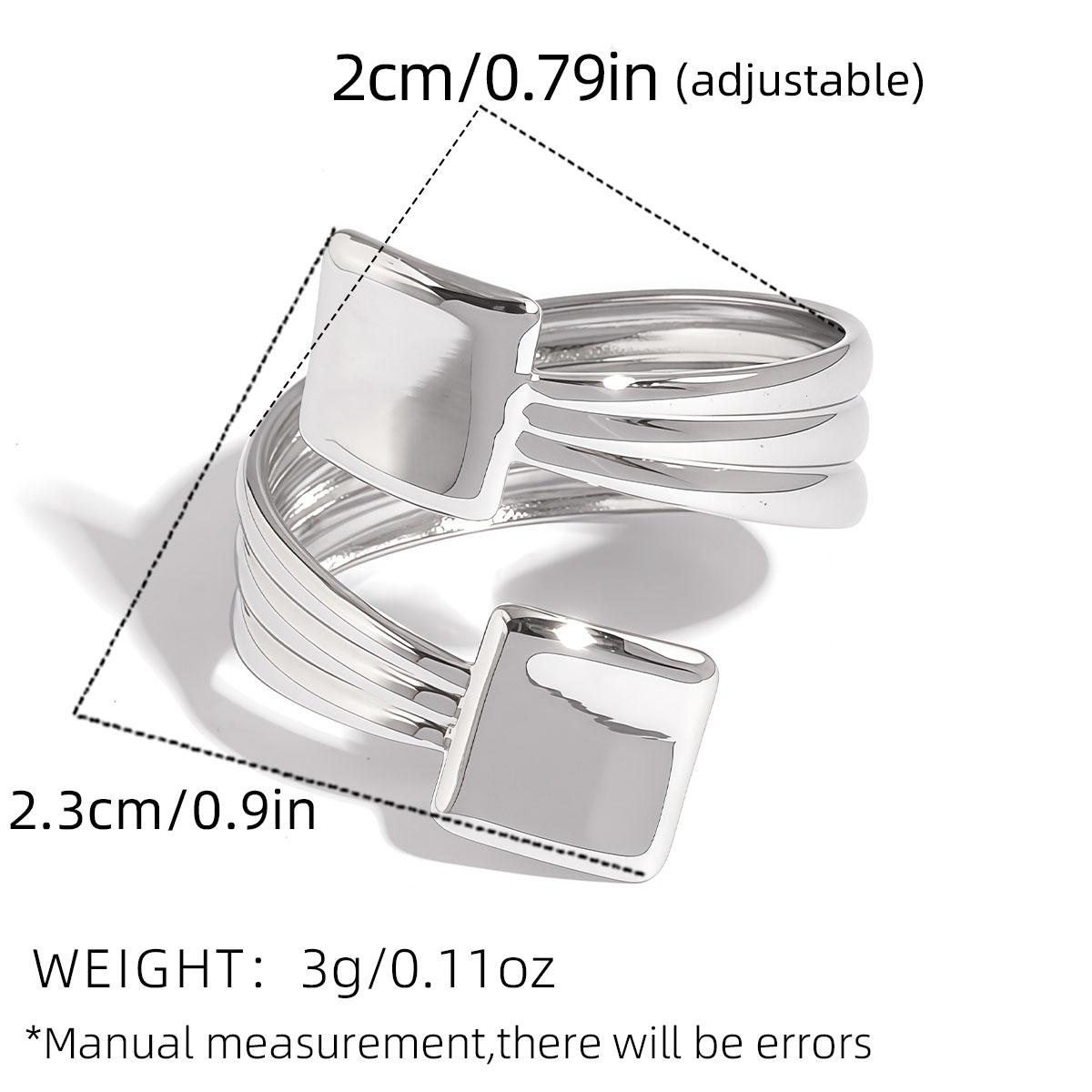 Fashion Stainless Steel Waterproof Open Ring Personality Charms PVD Real Gold 18K Plated Trendy Vacation Zircon for Women 2025 resizable
Fashion Stainless Steel Waterproof Open Ring Personality Charms PVD Real Gold 18K Plated Trendy Vacation Zircon for Women 2025 resizable