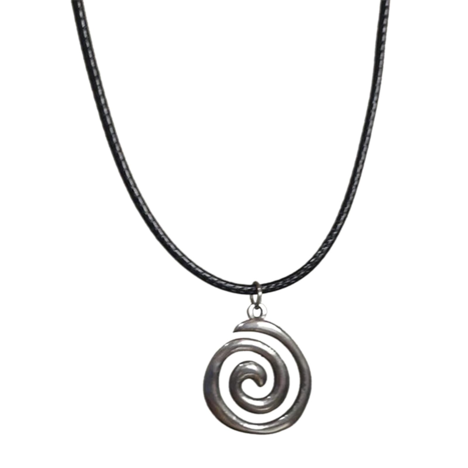 Goth Black Rope Sun Star Swirl Pendant Choker Necklace for Women Niche Elegant Adjustable Chain Simple Designs Jewelry
Goth Black Rope Sun Star Swirl Pendant Choker Necklace for Women Niche Elegant Adjustable Chain Simple Designs Jewelry