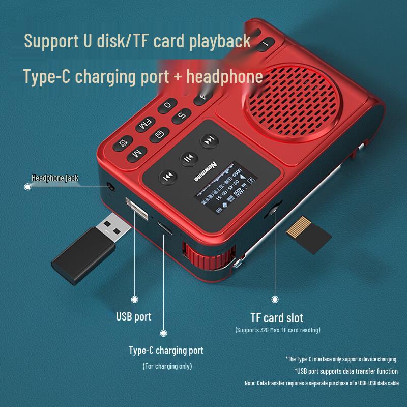 Newsmy MX28 Portable Full-Band Radio CN plug (adapter included)
Newsmy MX28 Portable Full-Band Radio CN plug (adapter included)