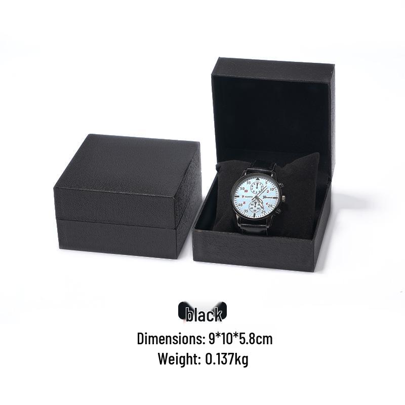 PU Leather Double Watch Box with Flip Cover - Black Men s Storage Case
PU Leather Double Watch Box with Flip Cover - Black Men s Storage Case