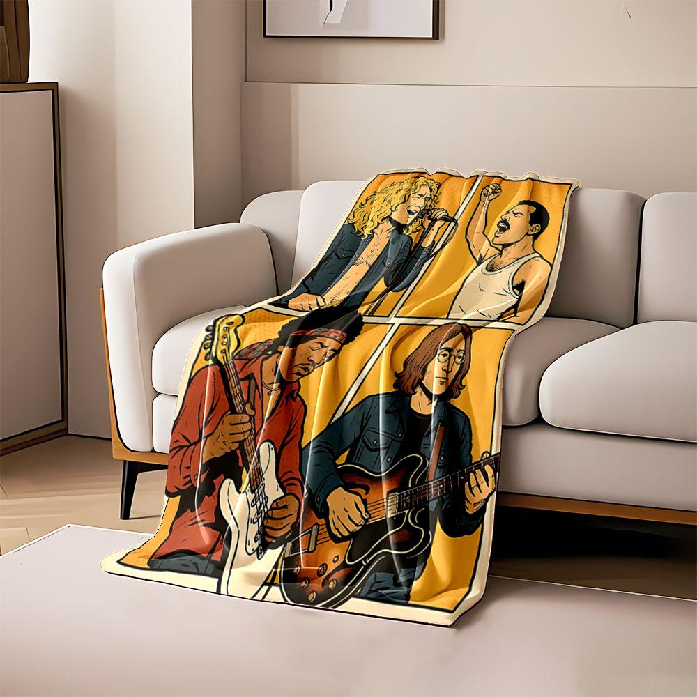 Illustration of musicians performing with vibrant colors and instruments. for all seasons blanket lunch break throw gift 80cm x 120cm
Illustration of musicians performing with vibrant colors and instruments. for all seasons blanket lunch break throw gift 80cm x 120cm