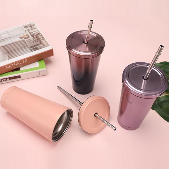 500ml Stainless Steel Mug Easy to Clean Large Capacity Multi-colored Double-layer Mug for Office
500ml Stainless Steel Mug Easy to Clean Large Capacity Multi-colored Double-layer Mug for Office