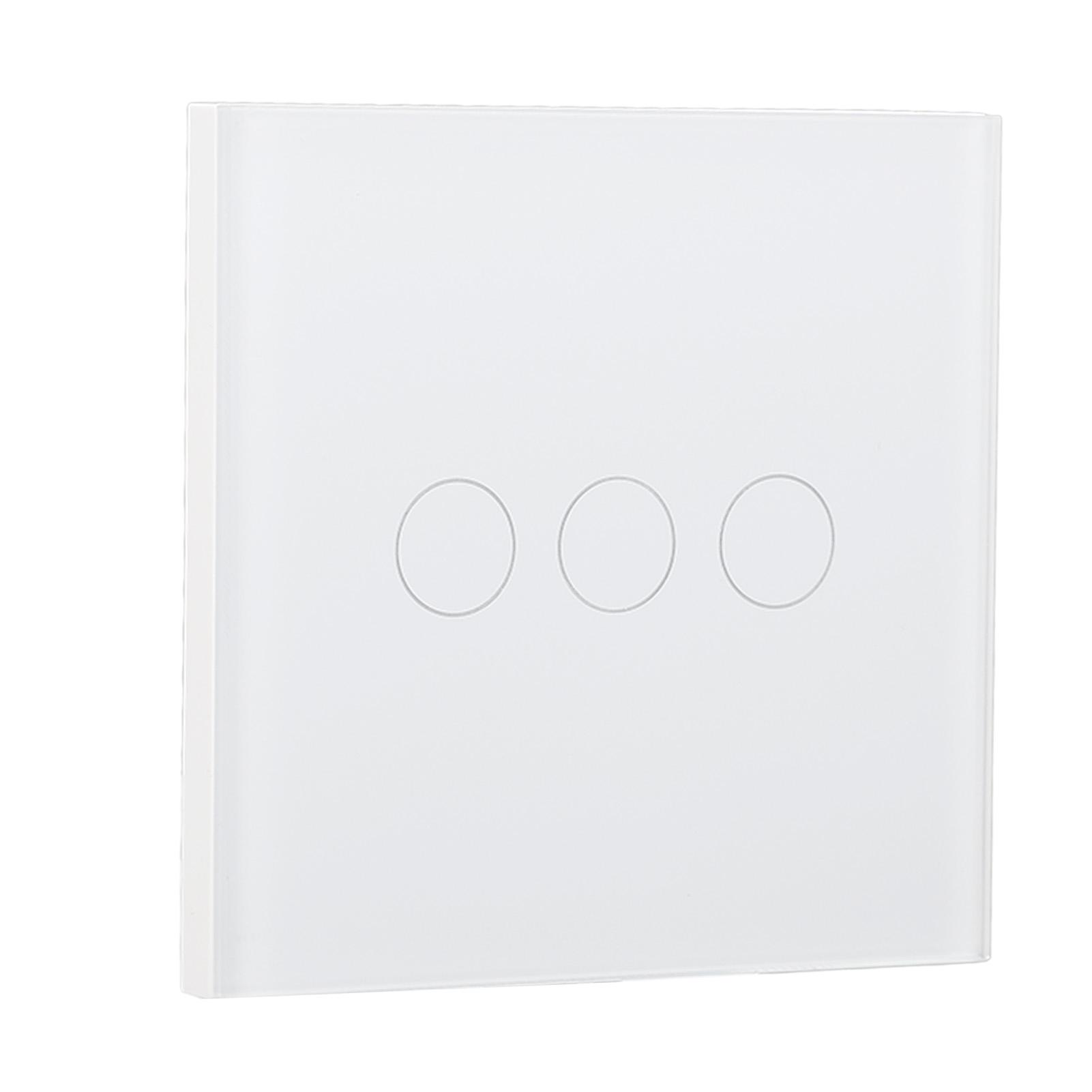 Smart Light Touch Switch White Tempered Glass Single Live Wire Control Wall Mounted Light Switch 110‑240VAC
Smart Light Touch Switch White Tempered Glass Single Live Wire Control Wall Mounted Light Switch 110‑240VAC