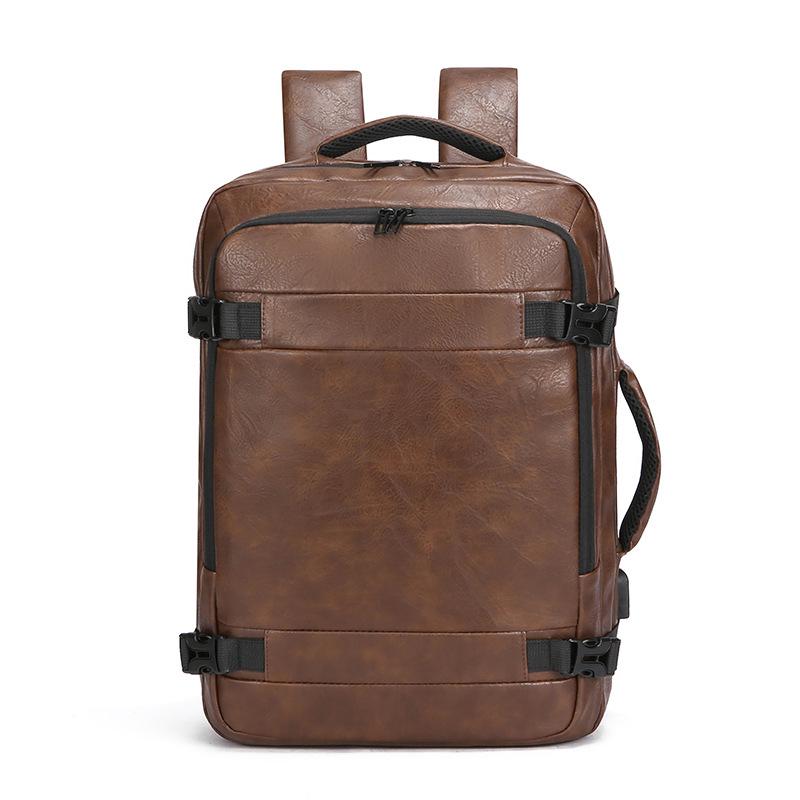 Unisex Expandable Large Capacity Business Travel Backpack with Laptop Compartment темно-коричневого кольору
Unisex Expandable Large Capacity Business Travel Backpack with Laptop Compartment темно-коричневого кольору