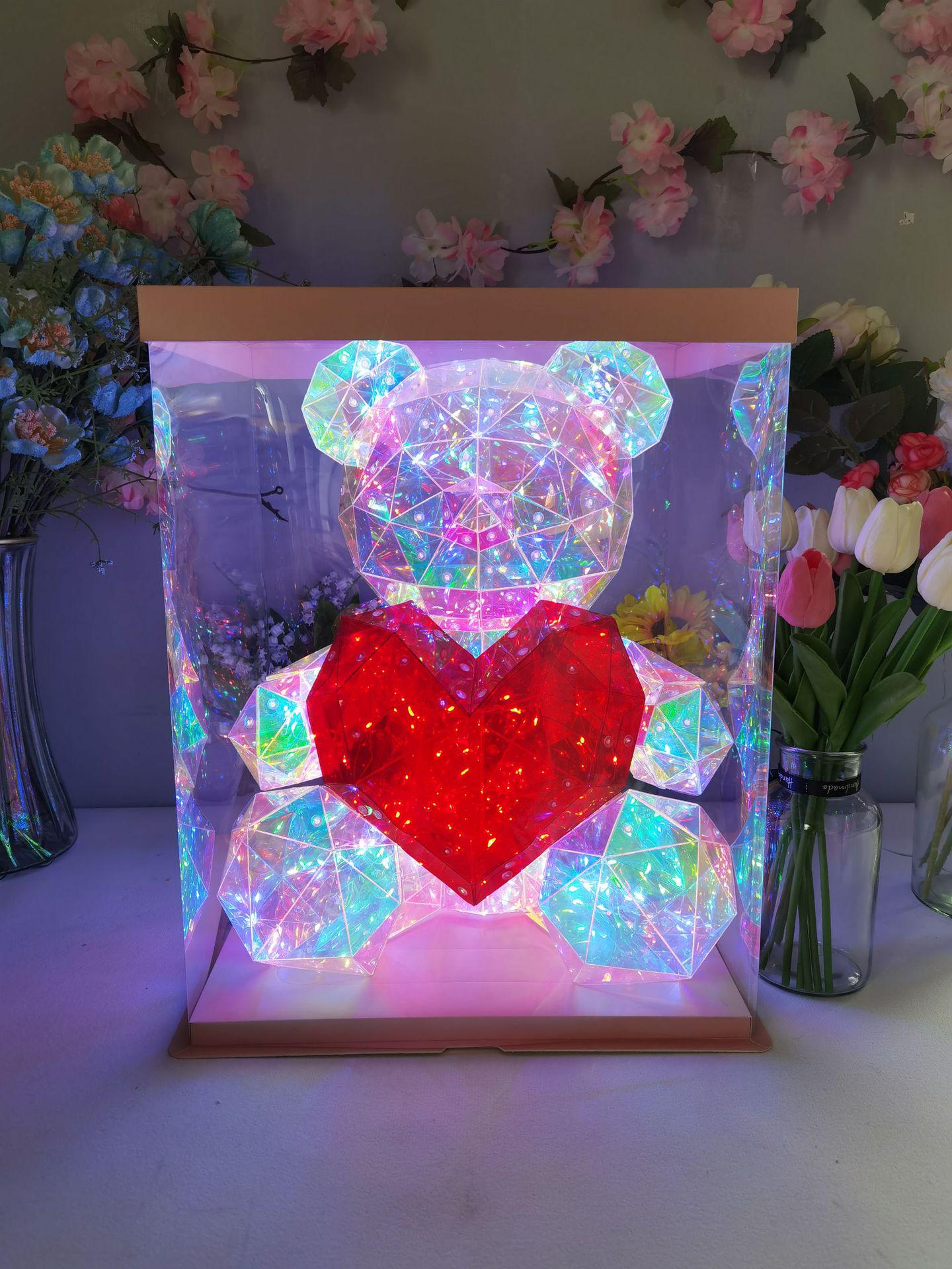 2023 Luminous Iridescent Heart Bear Toy - Creative Gift for Influencers 30cm Iridescent Heart Bear
2023 Luminous Iridescent Heart Bear Toy - Creative Gift for Influencers 30cm Iridescent Heart Bear