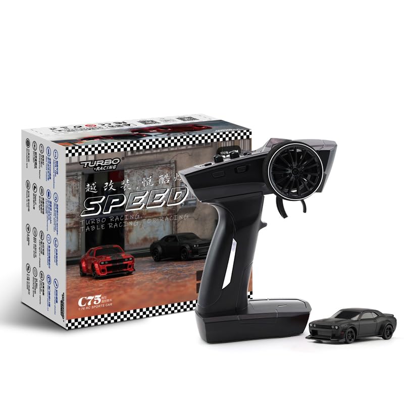 Turbo Racing C75 1:76 radio controlled car turbo racing 1/76 mini RC car 30 minutes continuous operation 2.4GHz technical compliance certified
Turbo Racing C75 1:76 radio controlled car turbo racing 1/76 mini RC car 30 minutes continuous operation 2.4GHz technical compliance certified