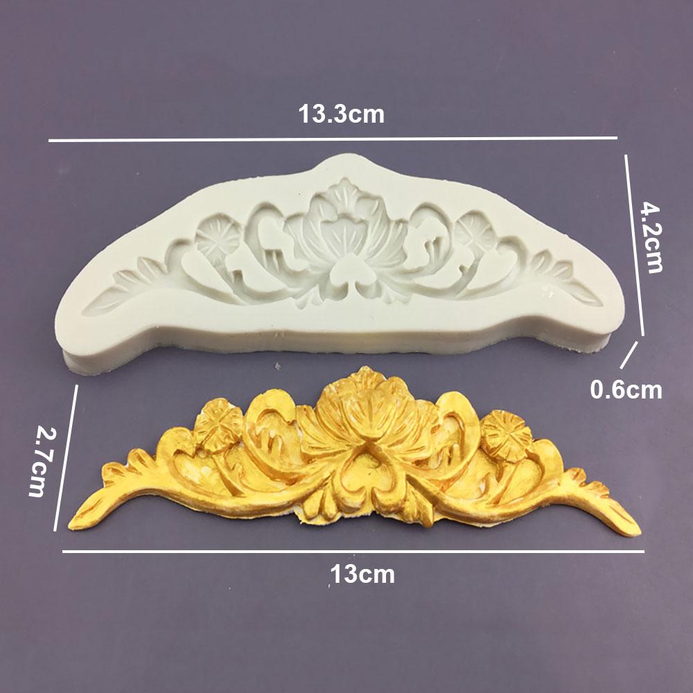 Силиконовый мир DIY Силиконовая форма для выпечки помадки, форма для украшения края торта с сахаром, форма для тотема, рельефная форма из драгоценных камней