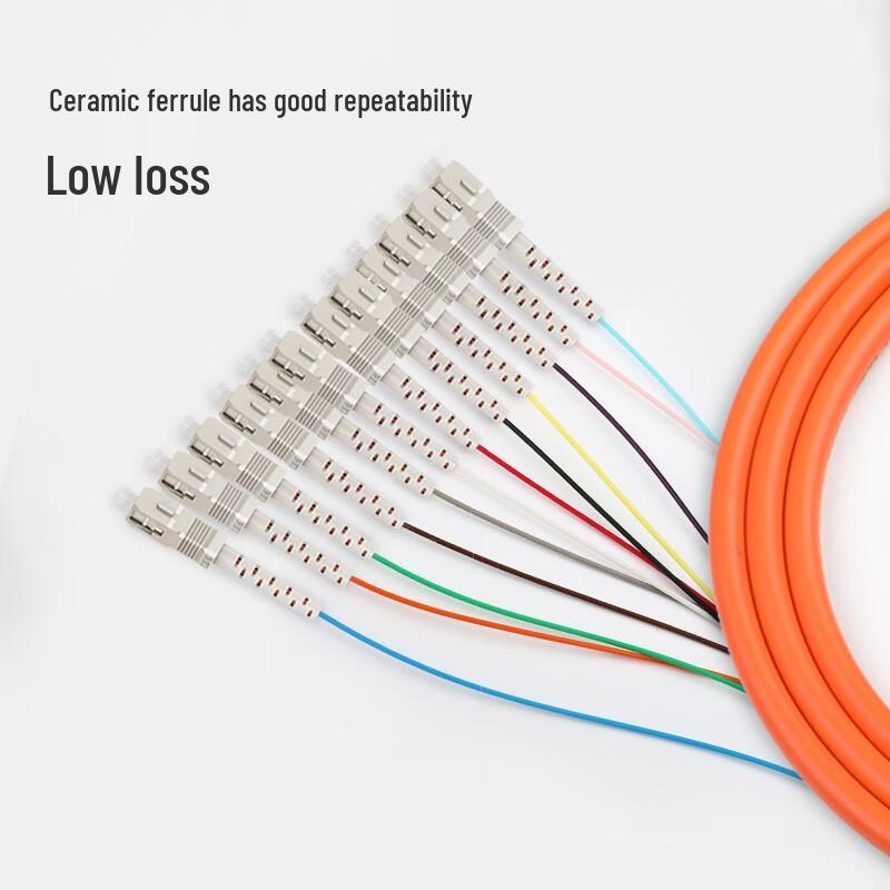HAILE SC Telecom-Grade 12-Core OM2 50/125 Gigabit Multimode Pigtail for ODF Patch Panel Multimode Gigabit SC Pigtail 1.5m помаранчевий
HAILE SC Telecom-Grade 12-Core OM2 50/125 Gigabit Multimode Pigtail for ODF Patch Panel Multimode Gigabit SC Pigtail 1.5m помаранчевий