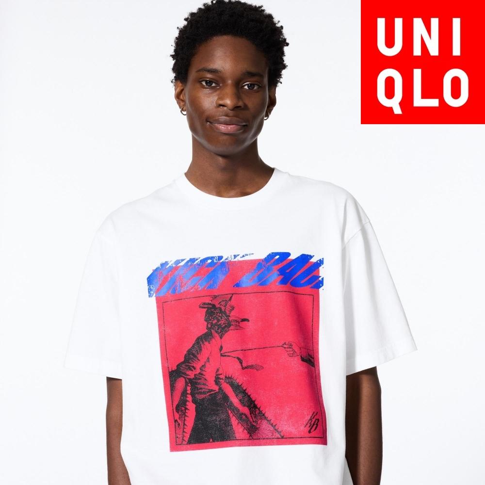 Uniqlo Футболка с короткими рукавами и рисунком Кенши Ёнэдзу «Человек с бензопилой» 00 WHITE/UNISEX S
Uniqlo Футболка с короткими рукавами и рисунком Кенши Ёнэдзу «Человек с бензопилой» 00 WHITE/UNISEX S