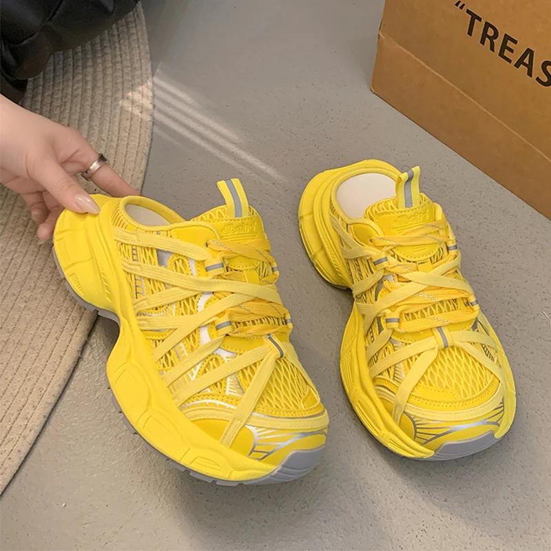Women Sneakers Flats Sport Shoes Mules Slippers Slingback Sandals Summer 2025 Casual Brand Walking Running Shoes Mujer Slides 39 жовтий
Women Sneakers Flats Sport Shoes Mules Slippers Slingback Sandals Summer 2025 Casual Brand Walking Running Shoes Mujer Slides 39 жовтий