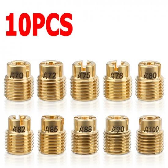 10pcs Carburetor Main Jet Kit for Honda GX160 GX200 PWK Keihin OKO CVK Carb Gold
10pcs Carburetor Main Jet Kit for Honda GX160 GX200 PWK Keihin OKO CVK Carb Gold