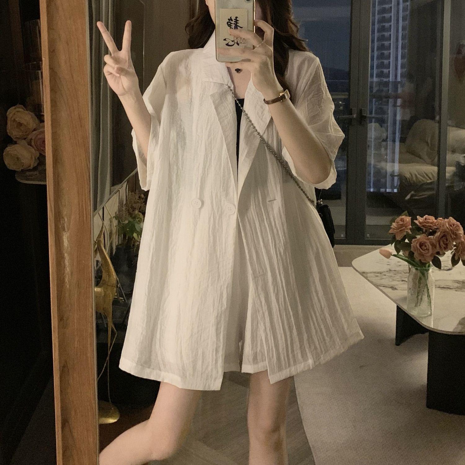 Korean Style Casual Loose Suit for Women - Youthful, Fashionable Drop Shoulder Design XL 115-130 білий
Korean Style Casual Loose Suit for Women - Youthful, Fashionable Drop Shoulder Design XL 115-130 білий