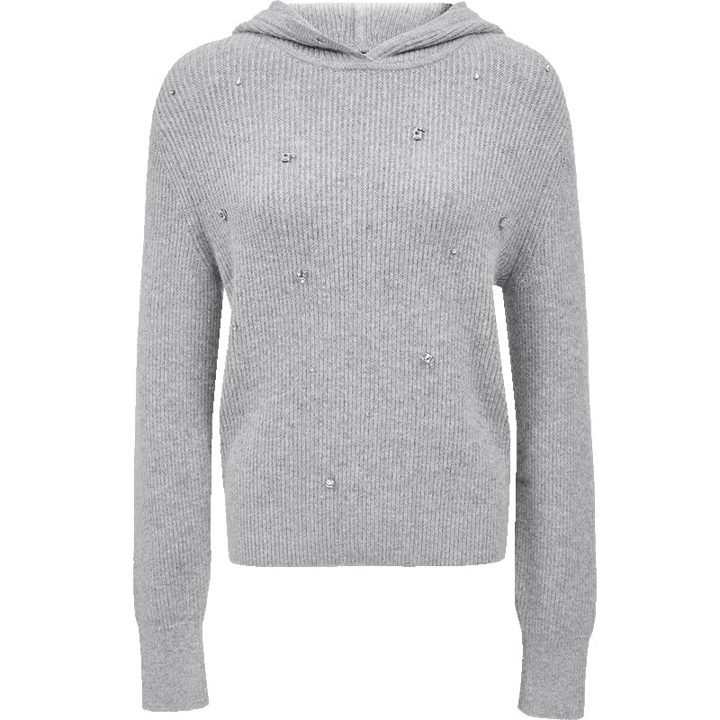 Женский трикотажный свитер VEROMODA с капюшоном и искусственными бриллиантами из кроличьей шерсти M
Женский трикотажный свитер VEROMODA с капюшоном и искусственными бриллиантами из кроличьей шерсти M