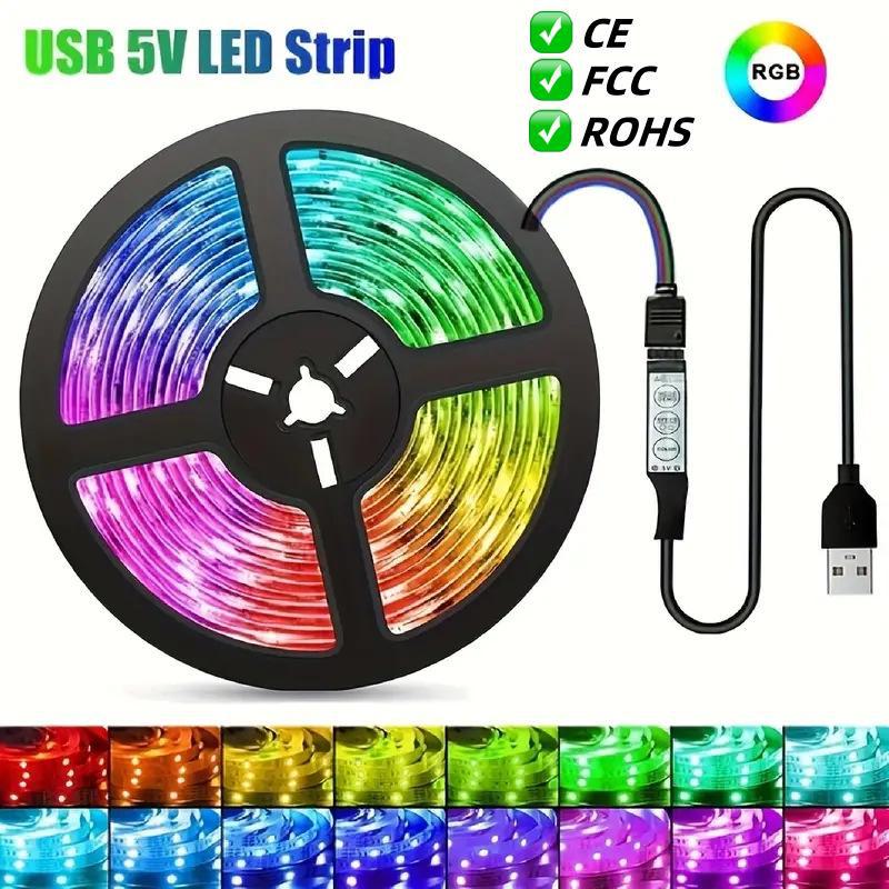 Светодиодная лента 5050RGB с USB-управлением для подсветки телевизора - самоклеящаяся, низкое напряжение 5 В 1 meter, 12 lights/meter
Светодиодная лента 5050RGB с USB-управлением для подсветки телевизора - самоклеящаяся, низкое напряжение 5 В 1 meter, 12 lights/meter