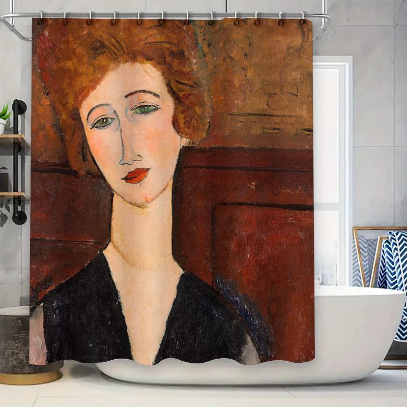 Vintage-Inspired Shower Curtain Featuring A Beautiful Woman S Portrait With Warm Earthy Tones Perfect For Adding Character To Yo W60H190(CM)-1 Pcs
Vintage-Inspired Shower Curtain Featuring A Beautiful Woman S Portrait With Warm Earthy Tones Perfect For Adding Character To Yo W60H190(CM)-1 Pcs