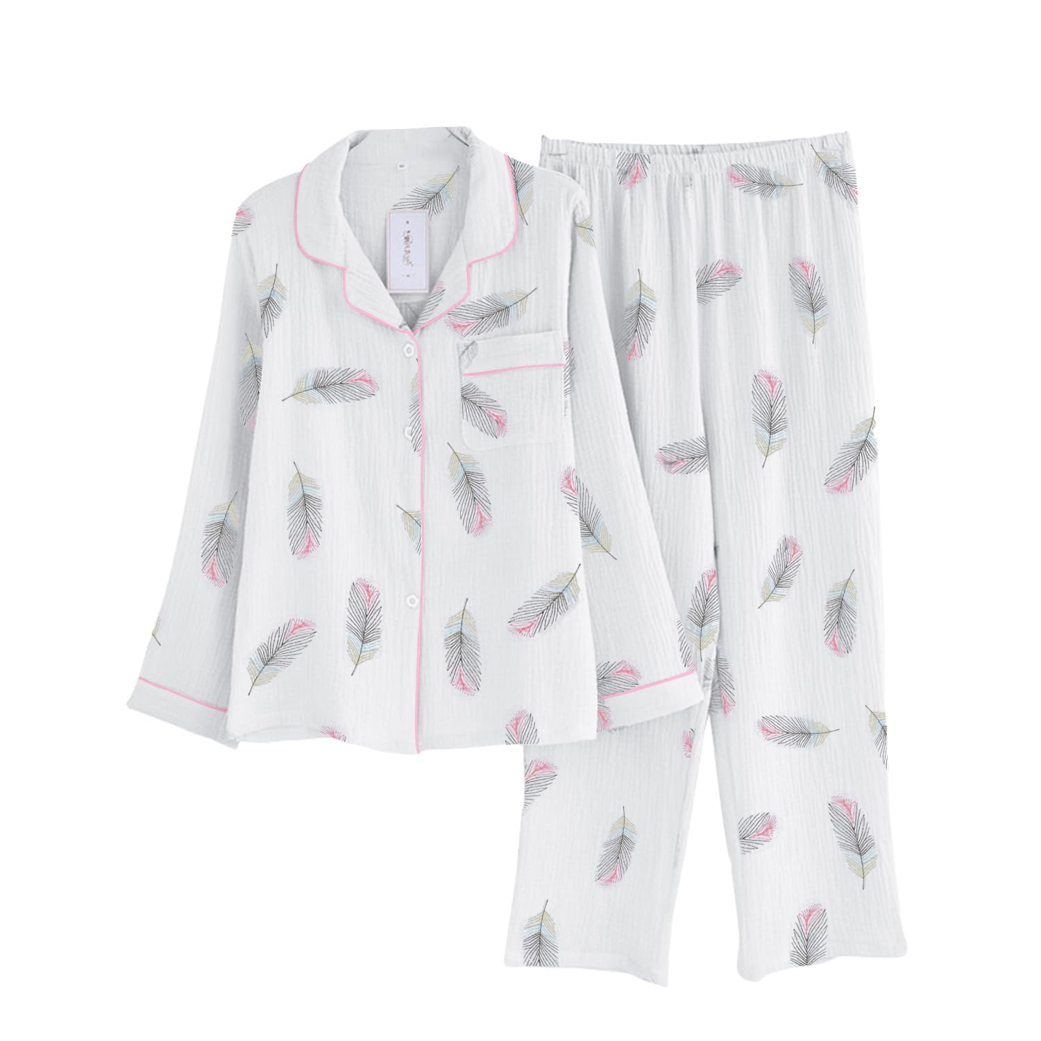 Movecase Cotton Long Cute Loungewear for and Stylish and Stylish for Adults Women s 100% Pajamas, Double-Layered Gauze, Sleeves, Front-Opening, белый
Movecase Cotton Long Cute Loungewear for and Stylish and Stylish for Adults Women s 100% Pajamas, Double-Layered Gauze, Sleeves, Front-Opening, белый