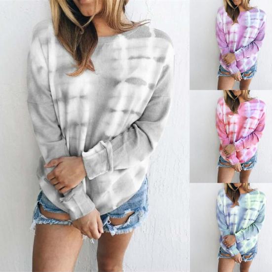 Женская блузка с принтом Tie Dye, градиентного цвета, осенняя длинная шея с круглым вырезом
Женская блузка с принтом Tie Dye, градиентного цвета, осенняя длинная шея с круглым вырезом