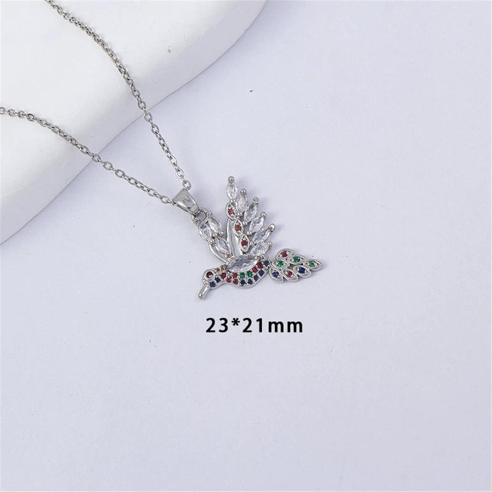 Cute Female Bird Animal Rainbow Zircon Stone Pendant Necklace Vintage Silver Color Wedding For Women
Cute Female Bird Animal Rainbow Zircon Stone Pendant Necklace Vintage Silver Color Wedding For Women