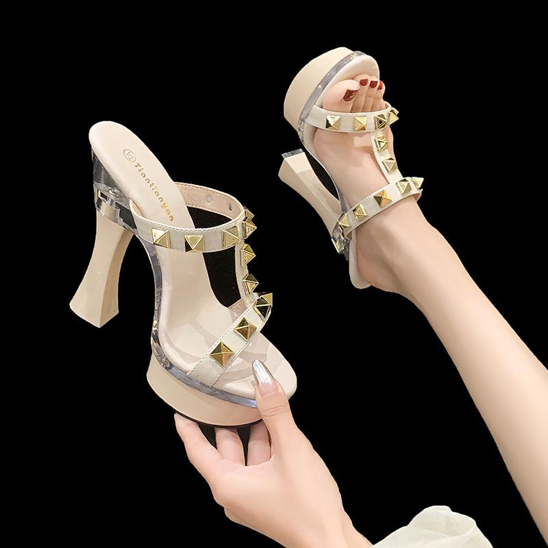 Pointed waterproof table summer fashion new willow shoes thick heel super high heel 14cm casual fashion slippers women s shoes 43 абрикосовий
Pointed waterproof table summer fashion new willow shoes thick heel super high heel 14cm casual fashion slippers women s shoes 43 абрикосовий