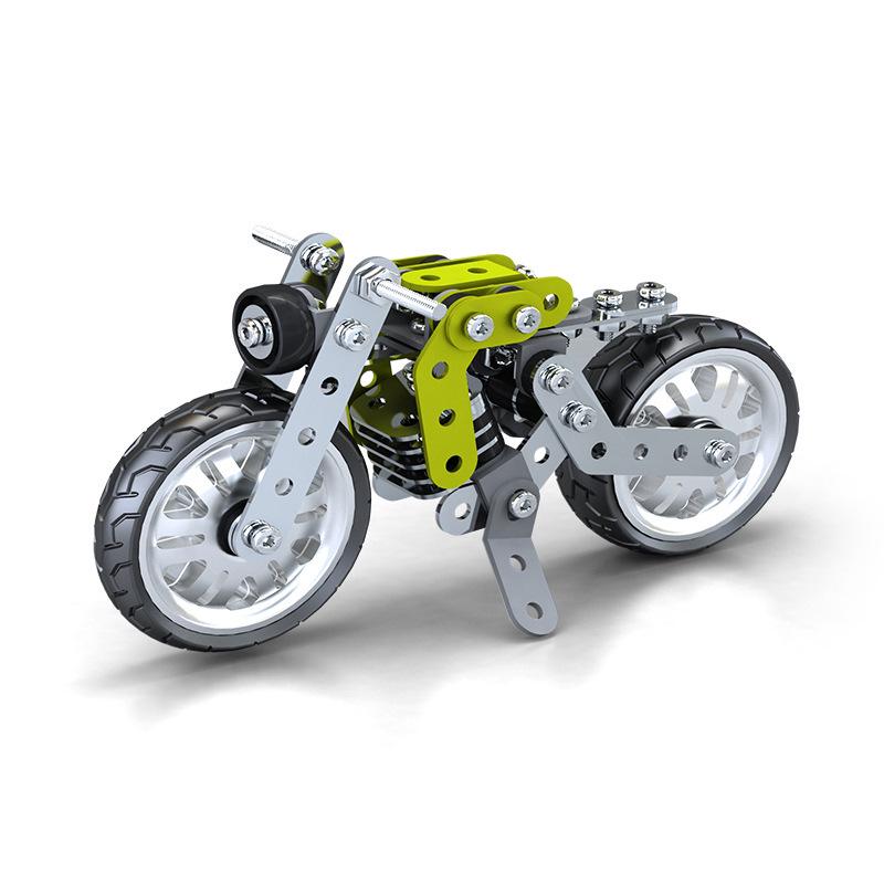 Children s Cross-Border Metal Motorcycle Building Blocks Toy - 3D Mechanical Model with Screw and Nut Assembly
Children s Cross-Border Metal Motorcycle Building Blocks Toy - 3D Mechanical Model with Screw and Nut Assembly