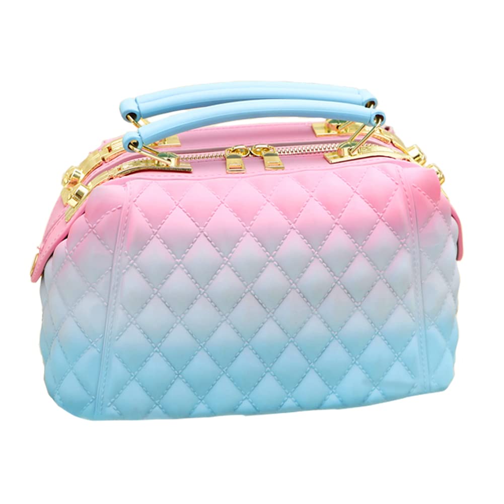 Suitcase Company GPT Women s Mini Gradient Quilted Handbag, Stylish Zippered Shoulder Bag, Compact, 2-Way, Pink and Blue
Suitcase Company GPT Women s Mini Gradient Quilted Handbag, Stylish Zippered Shoulder Bag, Compact, 2-Way, Pink and Blue