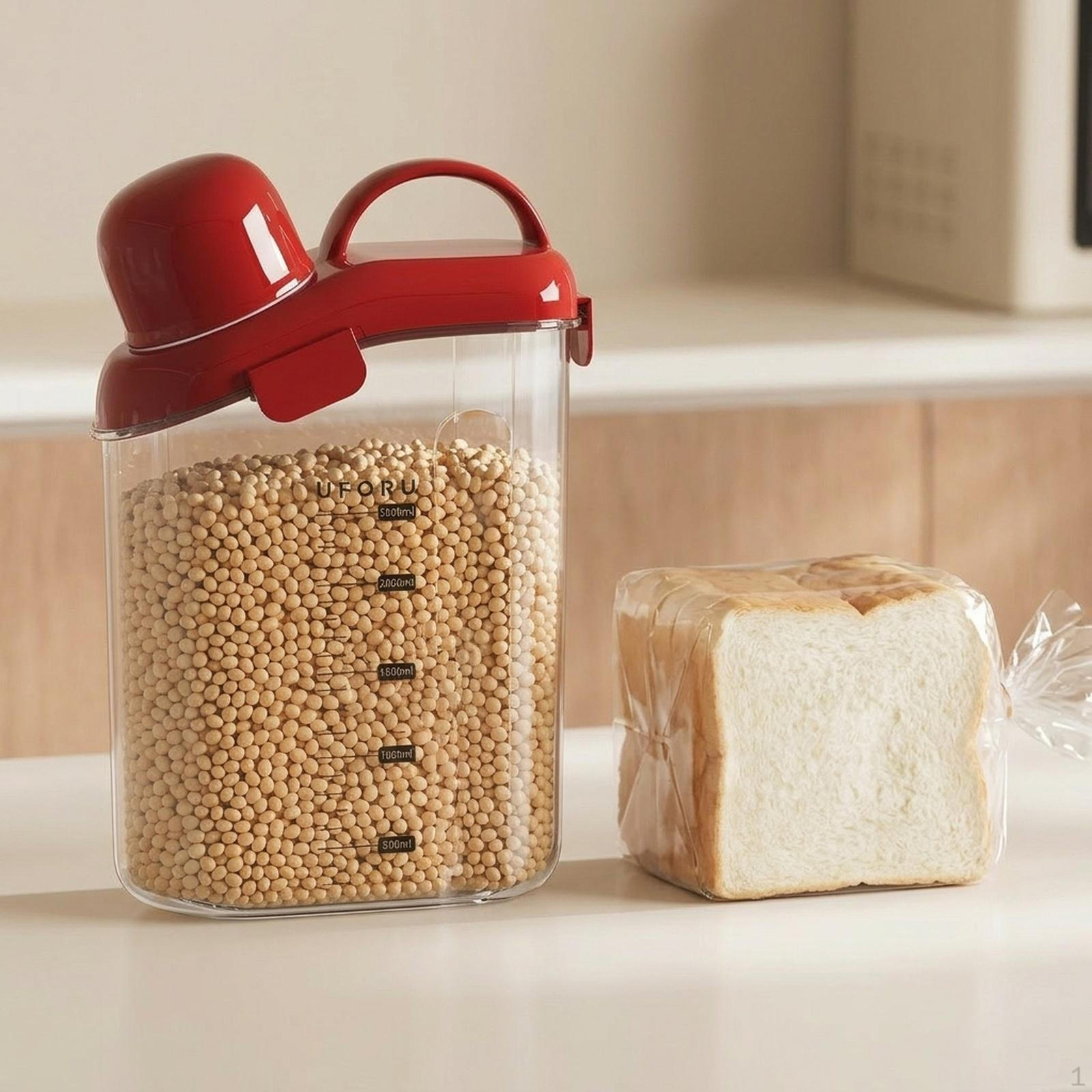Airtight Cereal Container, Dry Food Dispenser, Large Grain Ideal for The Kitchen красный
Airtight Cereal Container, Dry Food Dispenser, Large Grain Ideal for The Kitchen красный