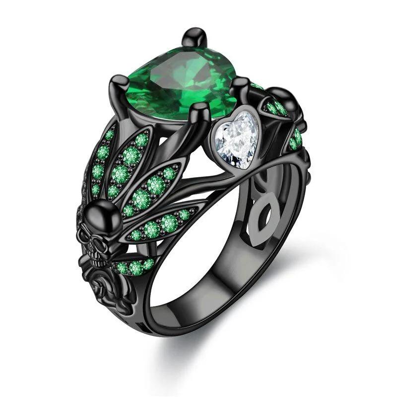 Gothic Black Skull Ring for Women Purple Crystal Rings High Quality CZ Jewelry or Women Christmas Gifts 6 зелений
Gothic Black Skull Ring for Women Purple Crystal Rings High Quality CZ Jewelry or Women Christmas Gifts 6 зелений