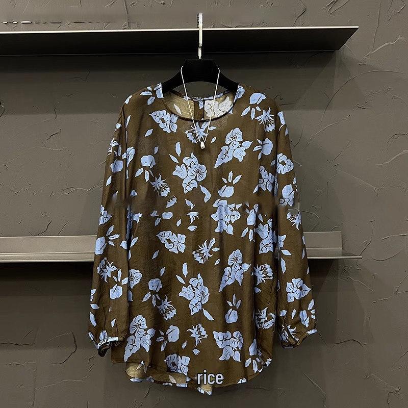 2026 Summer Floral Pullover: European Style Round Neck, Back Button, See-through Women s Sun Protection Top Large квітковий
2026 Summer Floral Pullover: European Style Round Neck, Back Button, See-through Women s Sun Protection Top Large квітковий